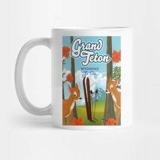 Grand Teton Wyoming To Ski Mug